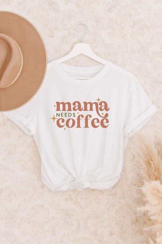 Mama Needs Coffee Graphic Tee - Curvy+