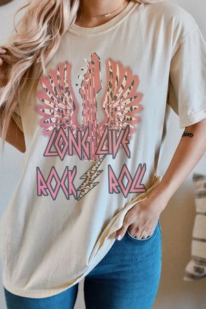 Long Live Rock Oversized Graphic Tee
