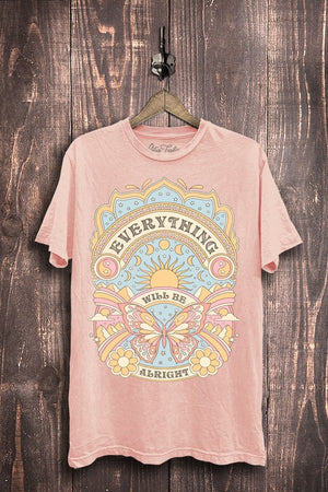 Open image in slideshow, Everything Will Be Alright Graphic Tee

