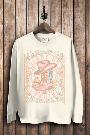 Open image in slideshow, Giddy Up Cowgirl Graphic Sweatshirts
