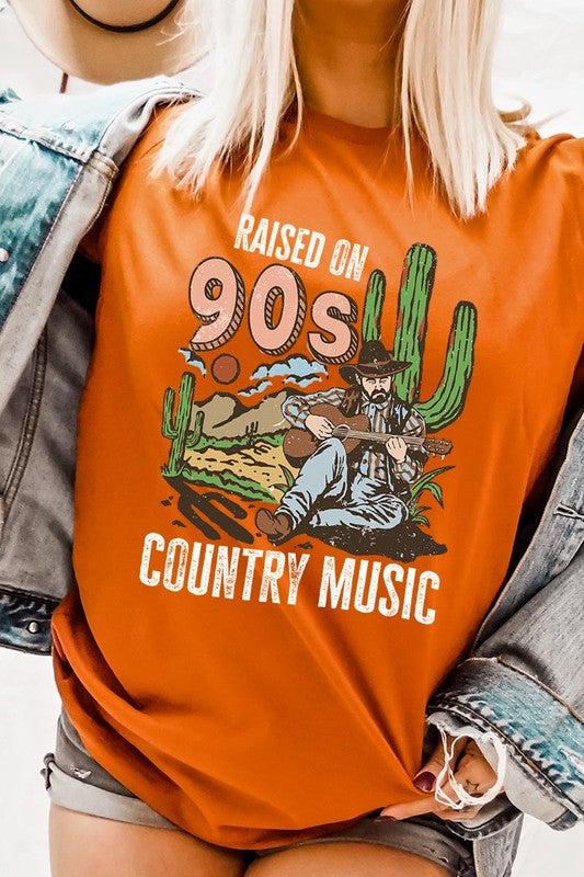 Raised On 90s Country Graphic Tee - Curvy+