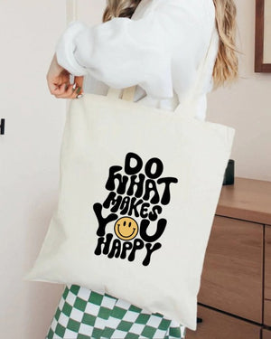 Open image in slideshow, Do what Makes you Happy Tote Bag
