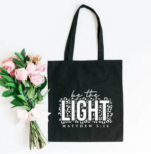 Be The Light Leopard Tote