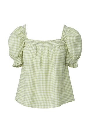 Smocked Blouse With Puff Sleeve - Lilou