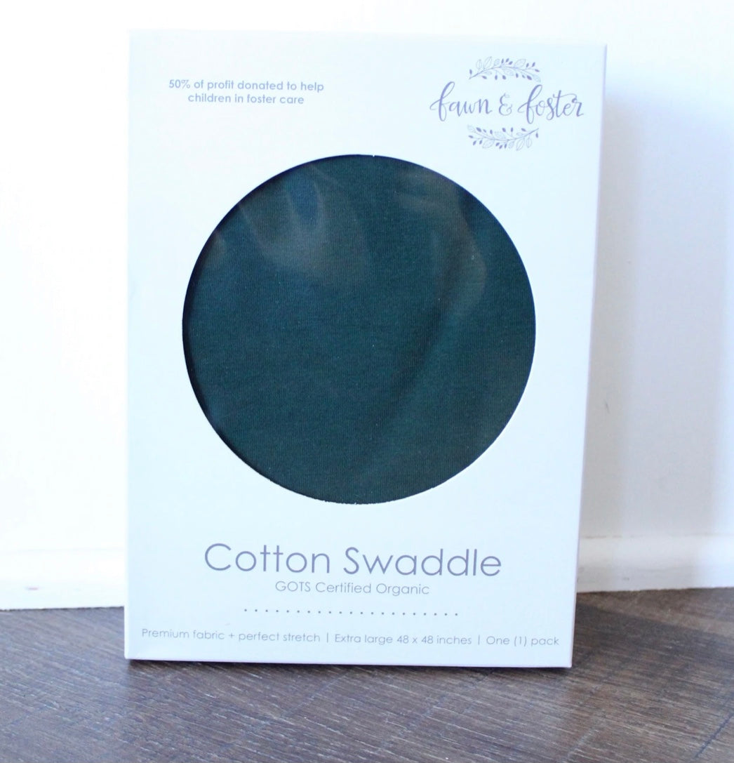 Organic Cotton Swaddle - Emerald