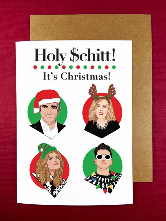 "It's Christmas!" Schitt's Creek Holiday Greeting Card