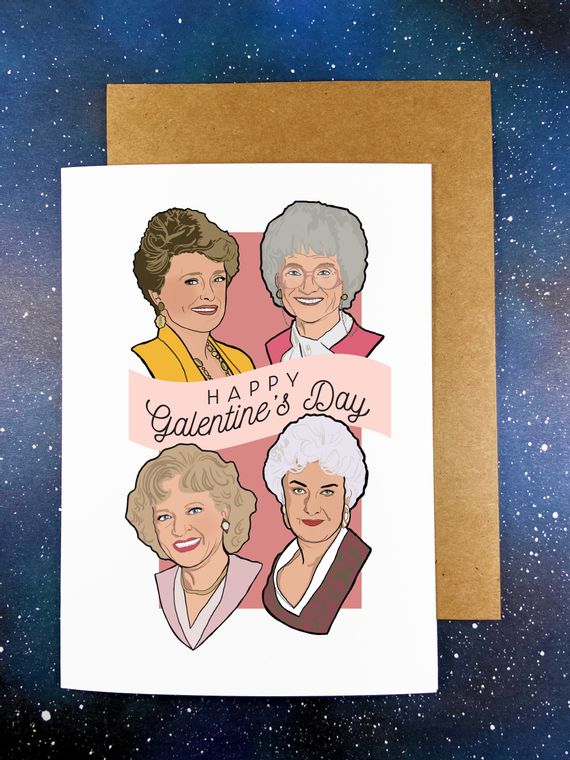 "Galentine's Day" The Golden Girls Valentine's Day Greeting Card
